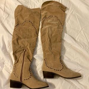 Brand new Tan Over the knee boots